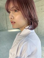 ローブ アオヤマ(LOAVE AOYAMA)&nbsp;ボブ/フェザーバング/ラベンダーピンク　20代30代