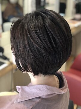 ヘアークリアー 春日部 大人のガーリーなショートスタイル/小顔ショート/30代40代50代