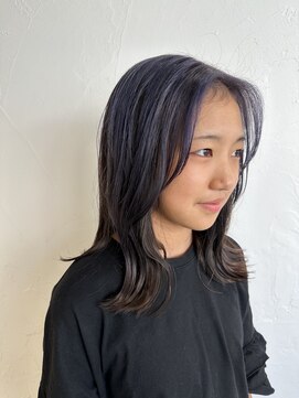 リル 茅ヶ崎(Liru:) 【Rina】アンブレラカラー/黒髪/ボブルフ/ネビージュ/茅ヶ崎