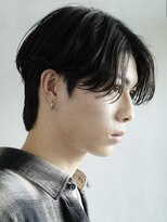 センターパートニュアンスパーマワンカールパーマカルマ韓国原宿