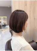 丸みボブ/ボブ/暖色カラー/20代/30代/40代