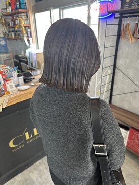 シールドヘアー 沖縄 新都心(C'LD Hair) 那覇美容室/おもろまち美容室/透明感カラー/ぱつっとボブ/ボブ
