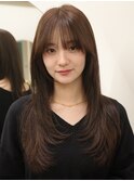 髪質改善トリートメントミルクティーベージュカラーくびれヘア