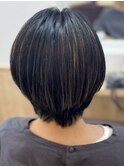 ハイライトボブ/30代40代50代60代