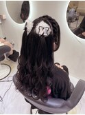 あみかちゅハーフツイン/梅田ヘアセット