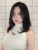 ルームバイシー 新宿(Loom. by Sea)&nbsp;チェリーブラウン×くびれヘア[夏/ボブ/グレージュ]