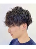 メンズ波巻きパーマ