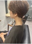 チョコレートベージュ/ショートカット/刈り上げ/自由が丘