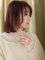 カバーヘア ブリス 上尾西口店(COVER HAIR bliss)&nbsp;□艶感ホワイトピンクイヤリングカラー307-3上尾10代20代30代