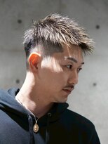 メッツ 原宿(METS)&nbsp;MEN'S/アップバングショート×ハイライト/短髪フェード/20代30代
