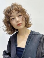 ノットバイベル 大宮(knot by belle)&nbsp;◎小顔ボブパーマ/外はねパーマ/小顔/ココアベージュ/大宮駅