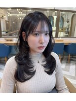 ロンドアベニール 北千住(Lond avenir)&nbsp;韓国顔周り/バタフライカット/ミディアムレイヤーカット北千住