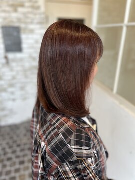 フィガロ ミリー 北生駒店(Figaro Mily) 美髪髪質改善×高濃度水素カラー(ベージュブラウン)4/13