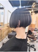 【ダークネイビーブルー/ハンサム刈り上げショート】