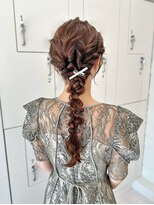 アイドットプラス 新宿(i.+SHINJUKU)&nbsp;【白神】編みおろし/結婚式お呼ばれヘアセット