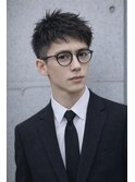スーツでもカッコいいフェザーパーマ/ベリーショート/銀座駅