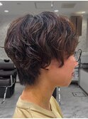 ショート×パーマ