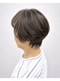 くびれショート　白髪ぼかし（ナチュラル）