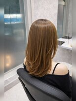 アネロ 名駅(anhelo)&nbsp;ロングレイヤー×ベージュ系カラー×髪質改善カラー