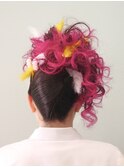 体育祭ヘアセット