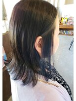 プリーモ ヘアー レガロ(Primo hair REGALO)&nbsp;【REGALO】大人可愛い小顔☆外ハネ・ネイビーカラー