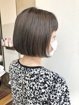 デイジードゥ(Daisy duex)&nbsp;くすみブルーボブ　ブルーグレージュ 透けバング フレンチボブ