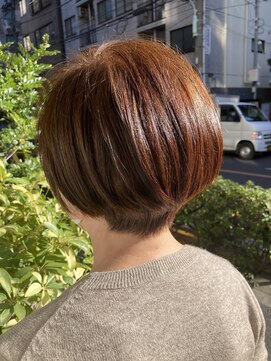 リンク(Link) 大人綺麗な丸みショート　40代50代60代【マイナス10歳若魅せ髪】