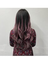 プルエクステのお店ネクスト(NEXT)&nbsp;#PASTELPURPLE #黒 #MIX #巻き髪 #可愛い #ピンク #紫 #エクステ