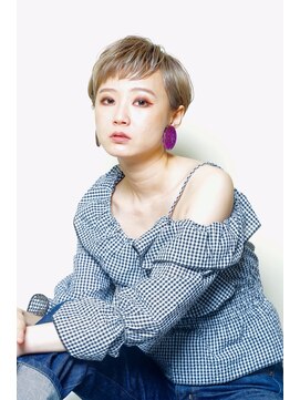 クシュ 所沢西口プロぺ通り(kusyu... ) カール×セミディ×シアーカラー×姫カット×ダークアッシュ