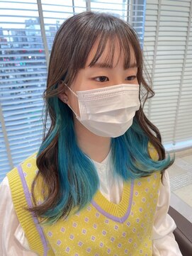 ファブ 千葉店(FaB) inner color × turquoise［千葉駅］