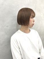 エンドリンク(endlink) ミルクティーベージュ×ぱつっとボブ