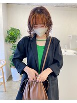 キジ(kiji)&nbsp;【kiji】顔周りインナーカラー×くるくるパーマ♪＃久屋＃丸の内