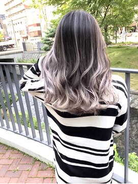 ワンスタイル(One style) 【ケアブリーチ 2回】バレイヤージュ+髪質改善トリートメント