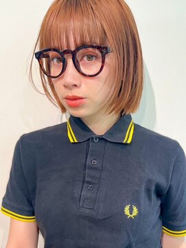 ディッセンバー 渋谷(December) オレンジベージュ/オレンジカラー/ケアブリーチ/学割U24