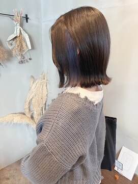 フレーム なんば店(FRAME) ボブ×ブルーバイオレット