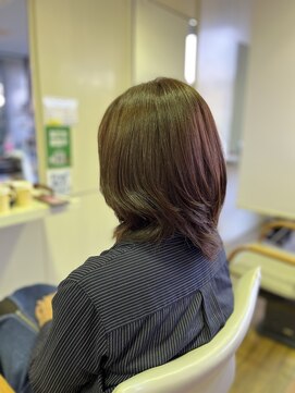 キハラ KIHARA 和泉中央店 ★ミディアムレイヤー×ラベンダー・ブラウン×メテオ