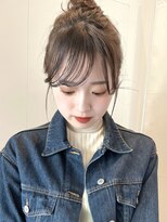 ガーデン ムサシコスギ(GARDEN MUSASHIKOSUGI)&nbsp;お団子 簡単アレンジ ウェーブパーマ 前髪パーマ