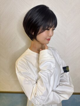 ロンド ストラーダ 心斎橋(Lond strada) ショート×ハイライト白髪ぼかし×シアーカラー[心斎橋]