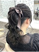 ふわふわポニーテール♪/アップヘア/ヘアアレンジ/ロング