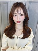 韓国ヘア　レイヤーカット　顔まわりカット　前髪