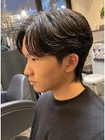 ジュンヌオム リンカラン(Jeune Homme LINGKARAN) フェザーパーマ×センターパートウルフ