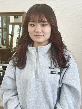 ロンド ヘアー(Rondo. Hair) カシス×チョコブラウン　フェイスフレーミング