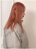 ペールオレンジ、ピーチ、サーモンピンク