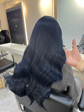 ブレンド 渋谷(BLend) 縮毛矯正.レイヤーカット.ブルーブラック.髪質改善. 黒髪