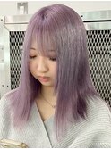 ペールラベンダー[新宿駅/ホワイトブロンド/イメチェン/美髪]