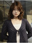 【 松井 隆人 】ゆるふわ こて巻き ライトブラウン ミディアム
