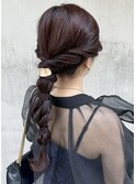 ヘアアレンジ/編み下ろし
