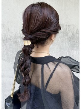 エムタニグチミュー(MTANIGUCHI Mieux) ヘアアレンジ/編み下ろし