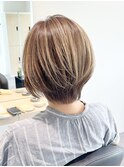 ショートボブ/大人ショート/ハンサムショート/ハイライト