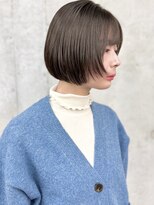 ラウンジ モリオ イケブクロ(Lounge MORIO Ikebukuro) レイヤーボブぱつっとボブ丸みボブ顔周りレイヤーボブ